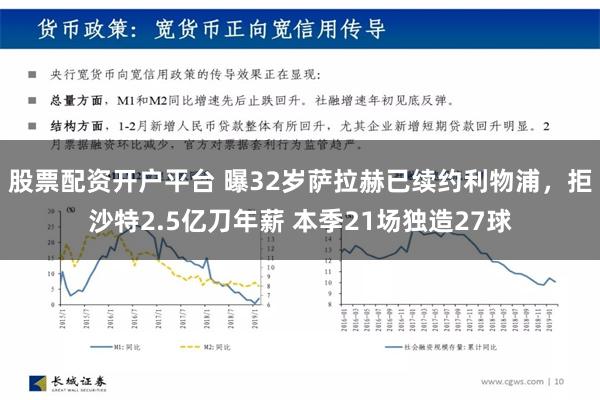 股票配资开户平台 曝32岁萨拉赫已续约利物浦，拒沙特2.5亿刀年薪 本季21场独造27球